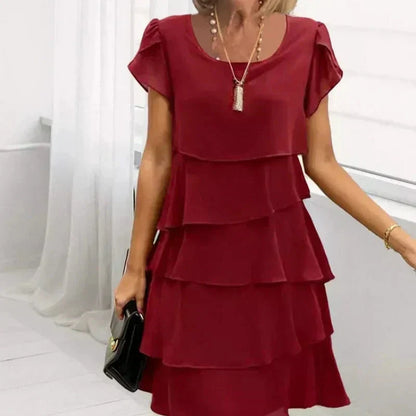 Casual damesjurk met ruches